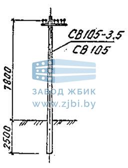 Подсечные опоры ПС 10-2