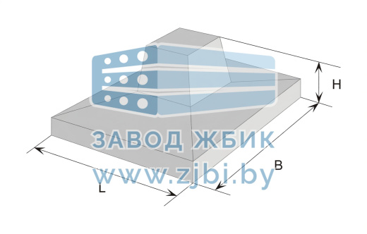 Малозаглубленный фундамент МФ 1.3-2.2-0