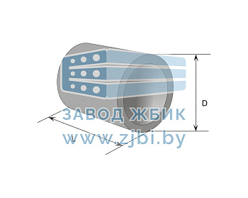 Блок № 10 (ЗК 1-100) под цилиндрические звенья