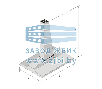 Фундаменты составные Ф 2-3.6-А
