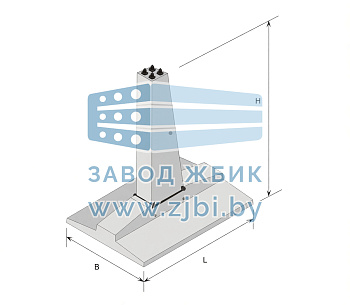 Фундаменты составные ФП 2.7-4.2-А-350