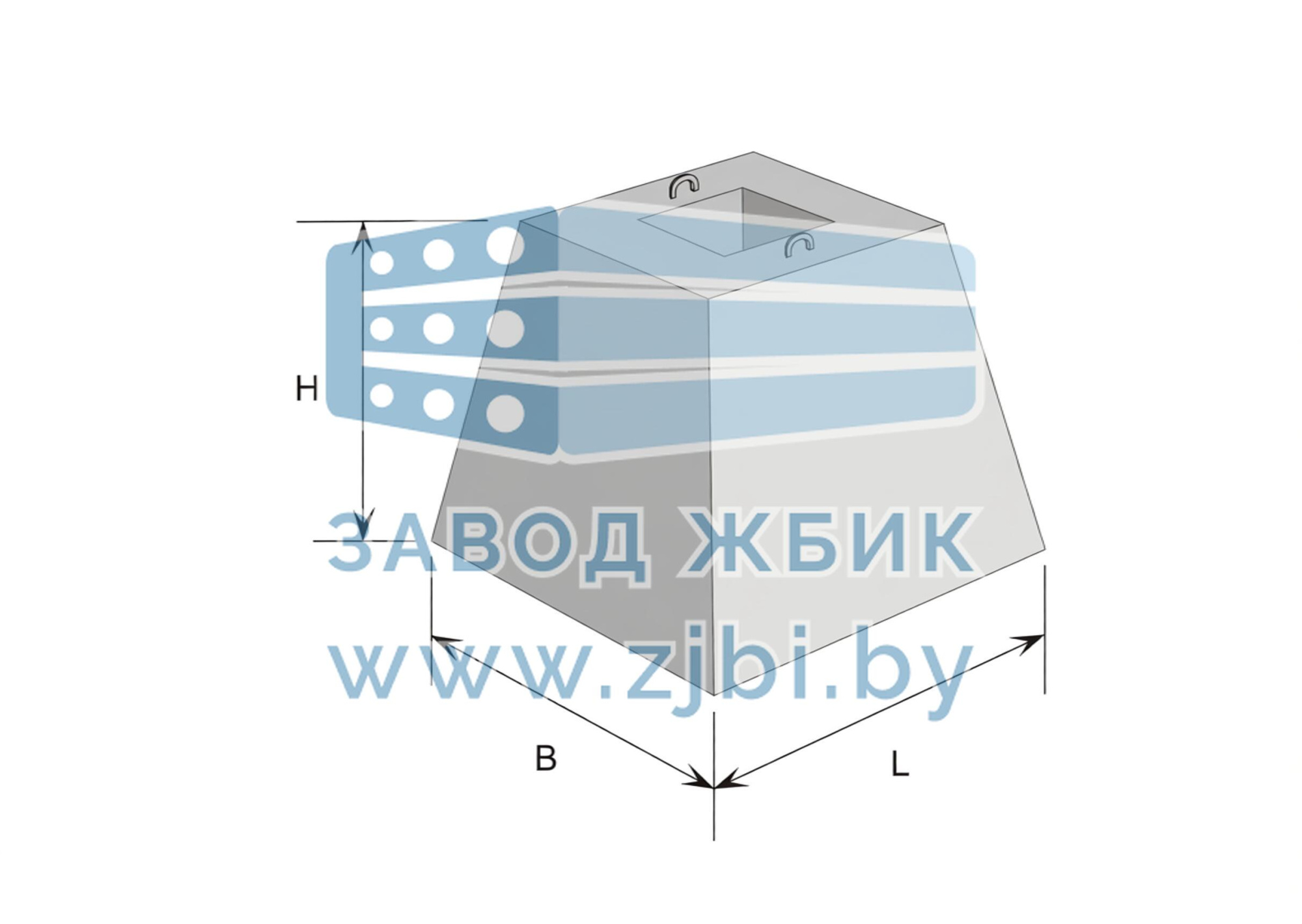 Фундаменты квадратного сечения Ф 8.8