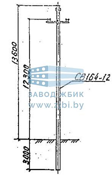 Переходная промежуточная опора (угловая) ПП 10-5