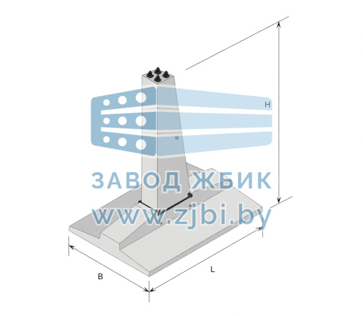 Фундаменты составные Ф 2-3.0-А-350