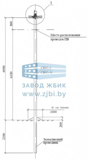 Промежуточная двухцепная опора П26